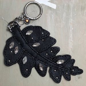 Michael Kors Black Fern Key Fob